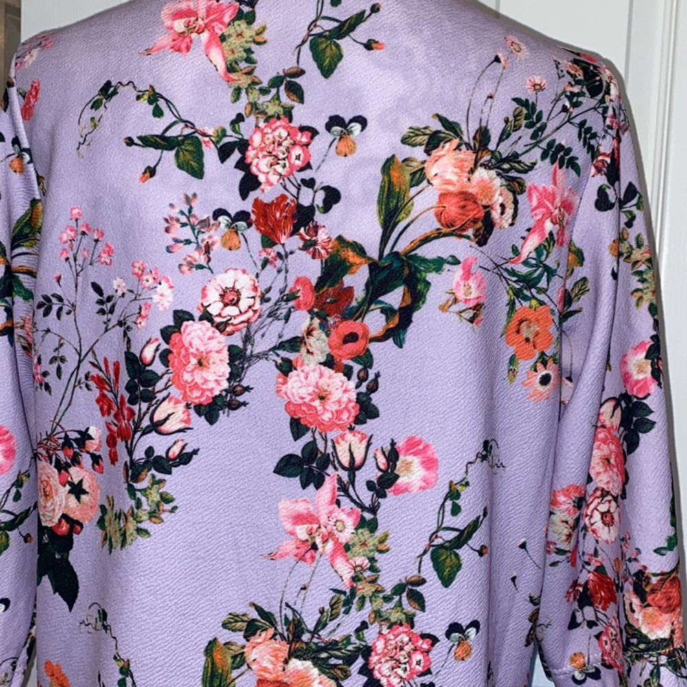 Boohoo Floral Print Kimono - Picture 10 of 12